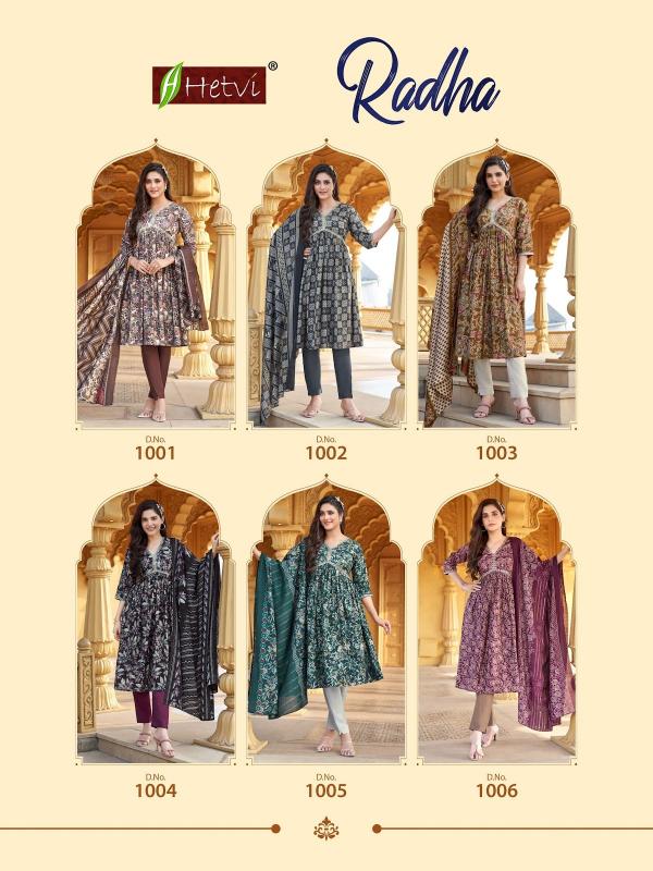 Hetvi Radha Ready Made Chanderi Modal Printed Collection